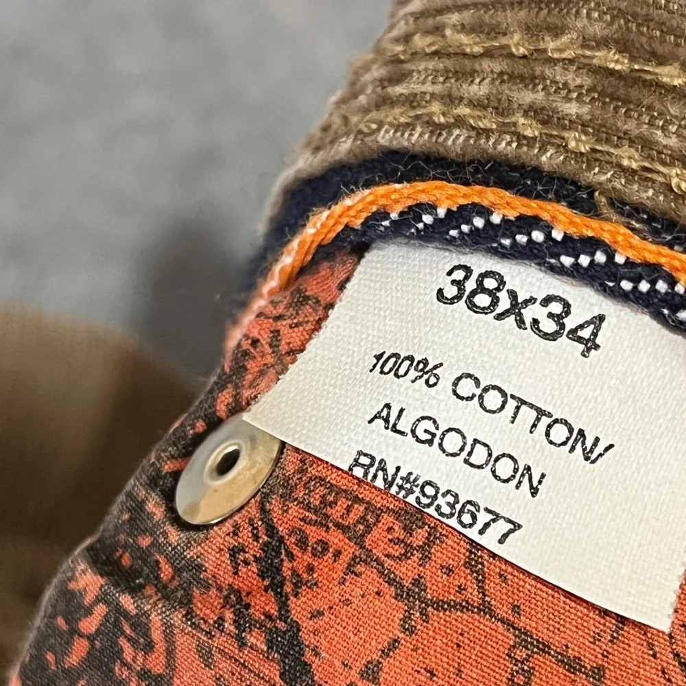 Arizona Jeans Mens 38X34 Brown Bootcut Mid Rise Faded Y2K‎ Corduroy